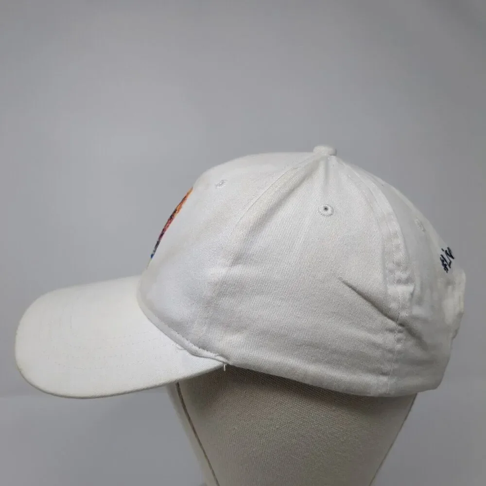 La Croix Strapback Hat White OSFA Adjustable Embroidered 6 Panel